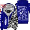 PREMIUM MX - LIMITED EDITION JUST FCKN GONNA SEND IT - CUSTOM NAME - FLY RACING - NAVY - FLEECE ZIP HOODIE