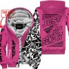 PREMIUM MX - LIMITED EDITION JUST FCKN GONNA SEND IT - CUSTOM NAME - FLY RACING - PINK 1 - FLEECE ZIP HOODIE