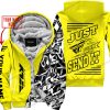 PREMIUM MX - LIMITED EDITION JUST FCKN GONNA SEND IT - CUSTOM NAME - FLY RACING - YELLOW - FLEECE ZIP HOODIE