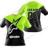 PREMIUM GIFT - CUSTOM NAME - ALPINESTARS - NEON - T-SHIRT