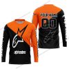 PREMIUM GIFT - CUSTOM NAME - ALPINESTARS - ORANGE - JERSEY