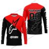 PREMIUM GIFT - CUSTOM NAME - ALPINESTARS - RED - JERSEY