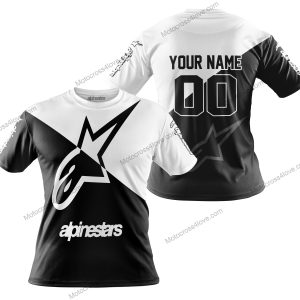 PREMIUM GIFT - CUSTOM NAME - ALPINESTARS - WHITE - T-SHIRT
