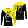 PREMIUM GIFT - CUSTOM NAME - ALPINESTARS - YELLOW - JERSEY