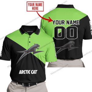 PREMIUM GIFT - CUSTOM NAME - ARCTIC CAT - GREEN - POLO