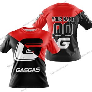 PREMIUM GIFT - CUSTOM NAME - GAS GAS - RED - T-SHIRT