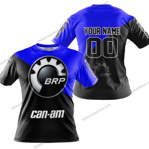 PREMIUM GIFT - CUSTOM NAME - CAN-AM - BLUE - T-SHIRT