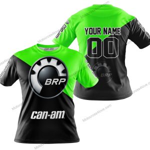 PREMIUM GIFT - CUSTOM NAME - CAN-AM - GREEN - T-SHIRT