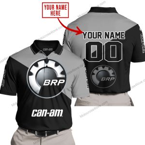 PREMIUM GIFT - CUSTOM NAME - CAN-AM - GREY - POLO