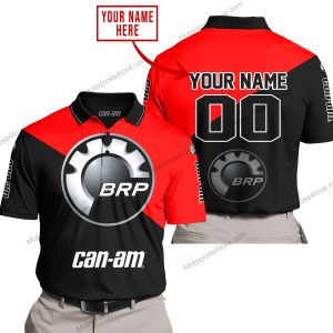 PREMIUM GIFT - CUSTOM NAME - CAN-AM - RED - POLO