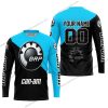 PREMIUM GIFT - CUSTOM NAME - CAN-AM - SKY BLUE - JERSEY