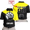 PREMIUM GIFT - CUSTOM NAME - CAN-AM - YELLOW - POLO