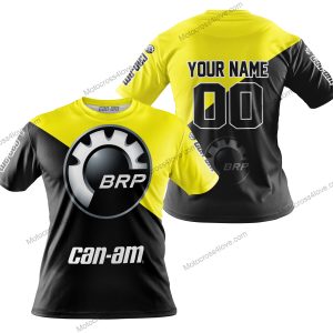 PREMIUM GIFT - CUSTOM NAME - CAN-AM - YELLOW - T-SHIRT