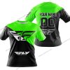 PREMIUM GIFT - CUSTOM NAME - FLY RACING - GREEN - T-SHIRT