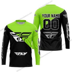 PREMIUM GIFT - CUSTOM NAME - FLY RACING - GREEN 1 - JERSEY
