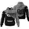 PREMIUM GIFT - CUSTOM NAME - FLY RACING - GREY