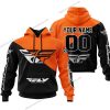 PREMIUM GIFT - CUSTOM NAME - FLY RACING - ORANGE