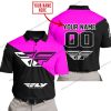 PREMIUM GIFT - CUSTOM NAME - FLY RACING - PINK - POLO