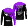 PREMIUM GIFT - CUSTOM NAME - FLY RACING - PURPLE - JERSEY