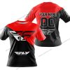 PREMIUM GIFT - CUSTOM NAME - FLY RACING - RED - T-SHIRT