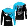 PREMIUM GIFT - CUSTOM NAME - FLY RACING - SKY BLUE - JERSEY