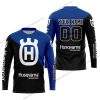 PREMIUM GIFT - CUSTOM NAME - HUSQVARNA - BLUE - JERSEY