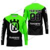 PREMIUM GIFT - CUSTOM NAME - HUSQVARNA - GREEN - JERSEY