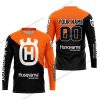 PREMIUM GIFT - CUSTOM NAME - HUSQVARNA - ORANGE - JERSEY