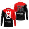 PREMIUM GIFT - CUSTOM NAME - HUSQVARNA - RED - JERSEY