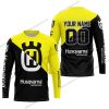 PREMIUM GIFT - CUSTOM NAME - HUSQVARNA - YELLOW - JERSEY