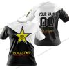 PREMIUM GIFT - CUSTOM NAME - ROCKSTAR ENERGY - WHITE - T-SHIRT