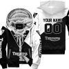 PREMIUM GIFT - CUSTOM NAME - TRIUMPH - WHITE - FLEECE ZIP HOODIE