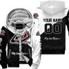PREMIUM GIFT - CUSTOM NAME - TROY LEE DESIGNS - WHITE - FLEECE ZIP HOODIE