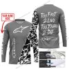 TOO FAST TO LIVE TOO YOUNG TO DIE - LIMITED EDITION - CUSTOM NAME - ALPINESTARS - GREY - JERSEY