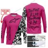 TOO FAST TO LIVE TOO YOUNG TO DIE - LIMITED EDITION - CUSTOM NAME - ALPINESTARS - PINK 1 - JERSEY