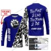 TOO FAST TO LIVE TOO YOUNG TO DIE - LIMITED EDITION - CUSTOM NAME - CAN AM - NAVY - JERSEY