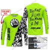 TOO FAST TO LIVE TOO YOUNG TO DIE - LIMITED EDITION - CUSTOM NAME - CAN AM - NEON - JERSEY