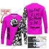 TOO FAST TO LIVE TOO YOUNG TO DIE - LIMITED EDITION - CUSTOM NAME - CAN AM - PINK - JERSEY