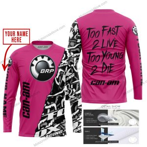 TOO FAST TO LIVE TOO YOUNG TO DIE - LIMITED EDITION - CUSTOM NAME - CAN AM - PINK 1 - JERSEY