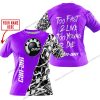 TOO FAST TO LIVE TOO YOUNG TO DIE - LIMITED EDITION - CUSTOM NAME - CAN AM - PURPLE - T-SHIRT