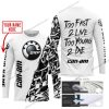 TOO FAST TO LIVE TOO YOUNG TO DIE - LIMITED EDITION - CUSTOM NAME - CAN AM - WHITE - JERSEY