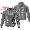 TOO FAST TO LIVE TOO YOUNG TO DIE - LIMITED EDITION - CUSTOM NAME - FOX RACING - GREY