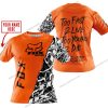 TOO FAST TO LIVE TOO YOUNG TO DIE - LIMITED EDITION - CUSTOM NAME - FOX RACING - ORANGE - T-SHIRT