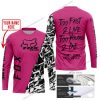 TOO FAST TO LIVE TOO YOUNG TO DIE - LIMITED EDITION - CUSTOM NAME - FOX RACING - PINK 1 - JERSEY