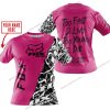 TOO FAST TO LIVE TOO YOUNG TO DIE - LIMITED EDITION - CUSTOM NAME - FOX RACING - PINK 1 - T-SHIRT