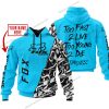 TOO FAST TO LIVE TOO YOUNG TO DIE - LIMITED EDITION - CUSTOM NAME - FOX RACING - SKY BLUE