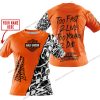TOO FAST TO LIVE TOO YOUNG TO DIE - LIMITED EDITION - CUSTOM NAME - HARLEY-DAVIDSON - ORANGE - T-SHIRT