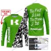 TOO FAST TO LIVE TOO YOUNG TO DIE - LIMITED EDITION - CUSTOM NAME - KAWASAKI - GREEN - JERSEY