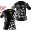 TOO FAST TO LIVE TOO YOUNG TO DIE - LIMITED EDITION - CUSTOM NAME - MONSTER - BLACK - T-SHIRT