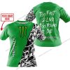 TOO FAST TO LIVE TOO YOUNG TO DIE - LIMITED EDITION - CUSTOM NAME - MONSTER - GREEN - T-SHIRT
